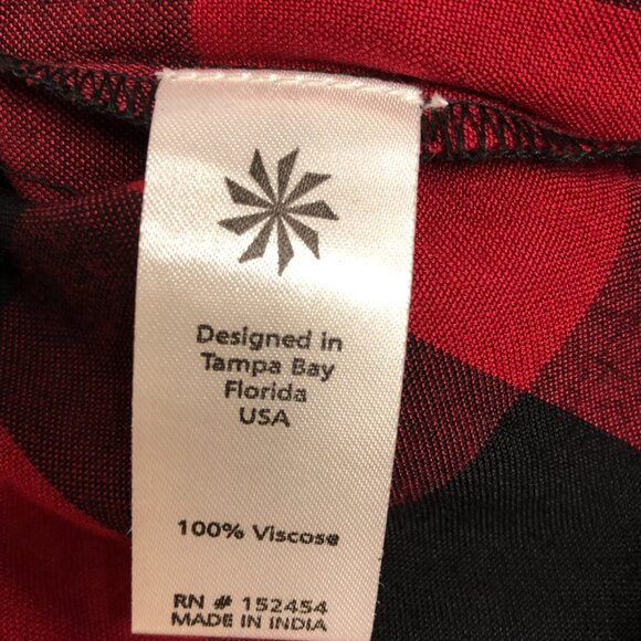 Kayla Seo Buffalo Plaid Frayed Hem Shirt Ladies Size Large  ** - Picture 4 of 6